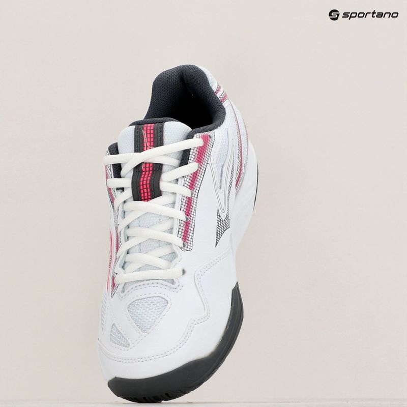 Buty do tenisa damskie Mizuno Break Shot 4 AC white / pink tetra / turbulence 15