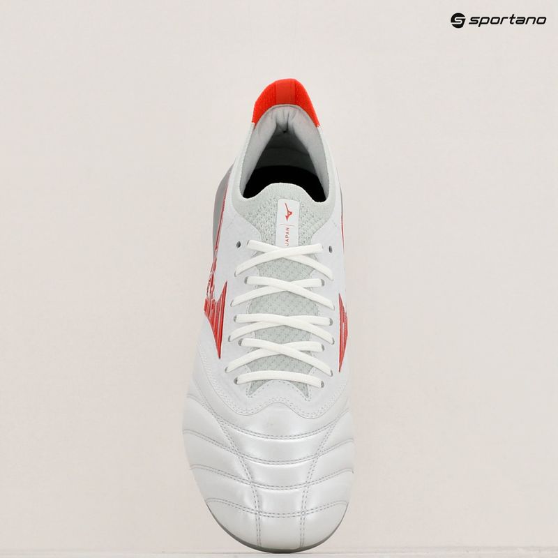 Buty piłkarskie Mizuno Morelia Neo IV Β Japan Md white/radiant red/hot coral 9