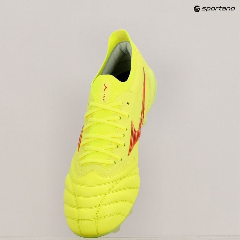 Buty piłkarskie Mizuno Morelia Neo IV Β Japan Md safety yellow/fiery coral 2/ safety yellow 9