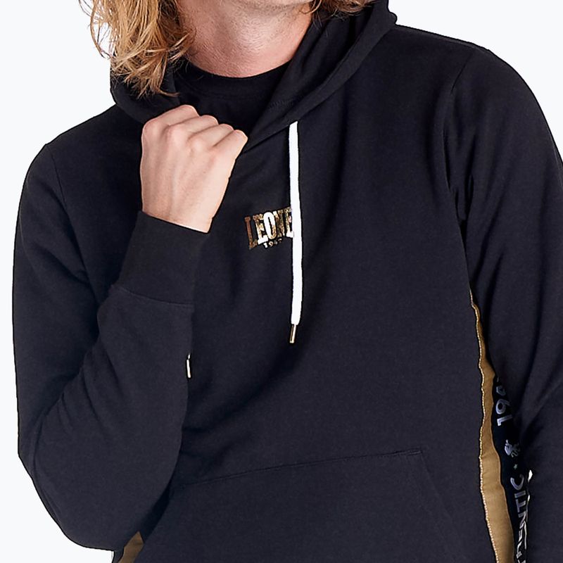 Bluza męska LEONE 1947 Gold Hoody black 5