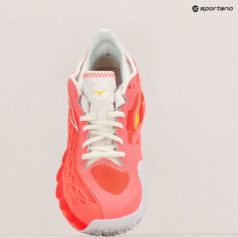 Buty do tenisa damskie Mizuno Wave Enforce Tour CC candy coral/snow white/neon flame 9