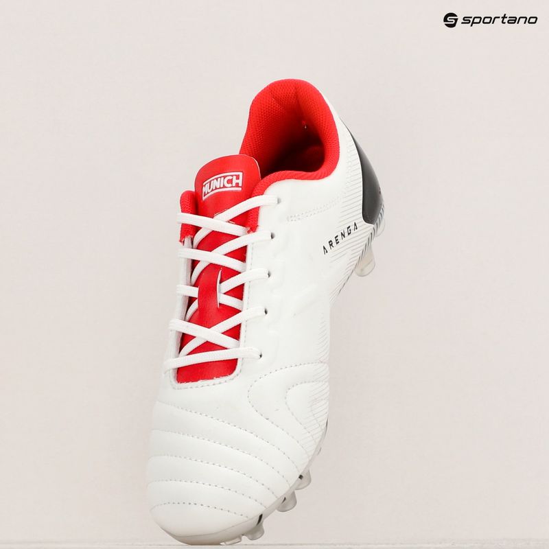 Buty piłkarskie dziecięce MUNICH Arenga Kid FG blanco/rojo 14