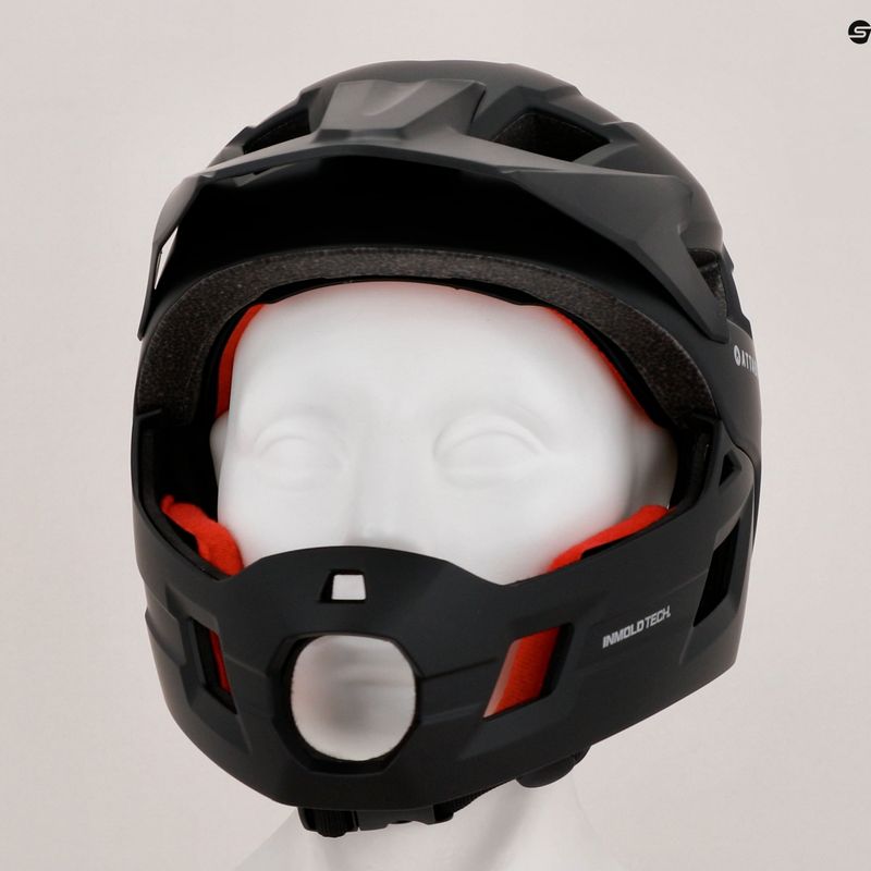 Kask rowerowy dziecięcy ATTABO Predator full face czarny 8