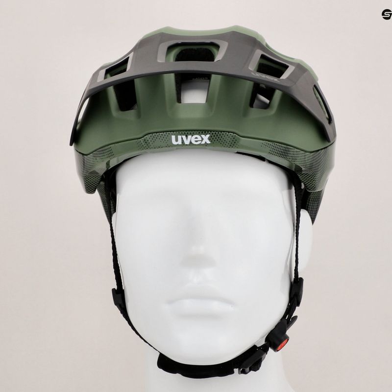 Kask rowerowy UVEX React MIPS moss green/black matt 12