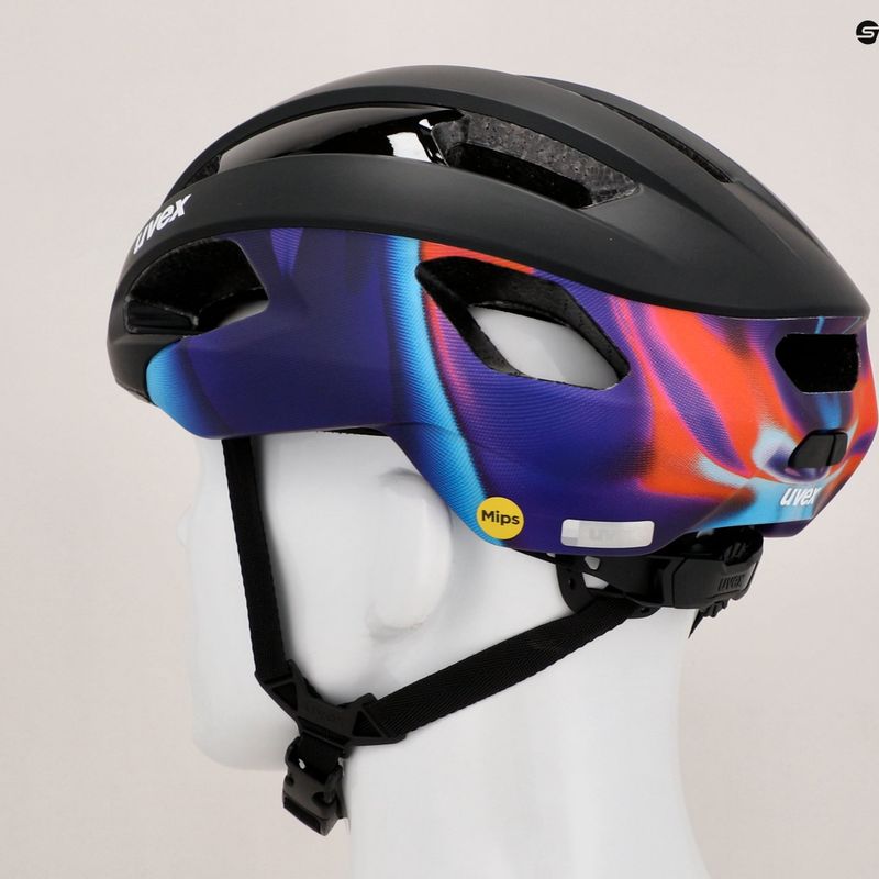 Kask rowerowy UVEX Rise Pro MIPS black/galaxy matt 12