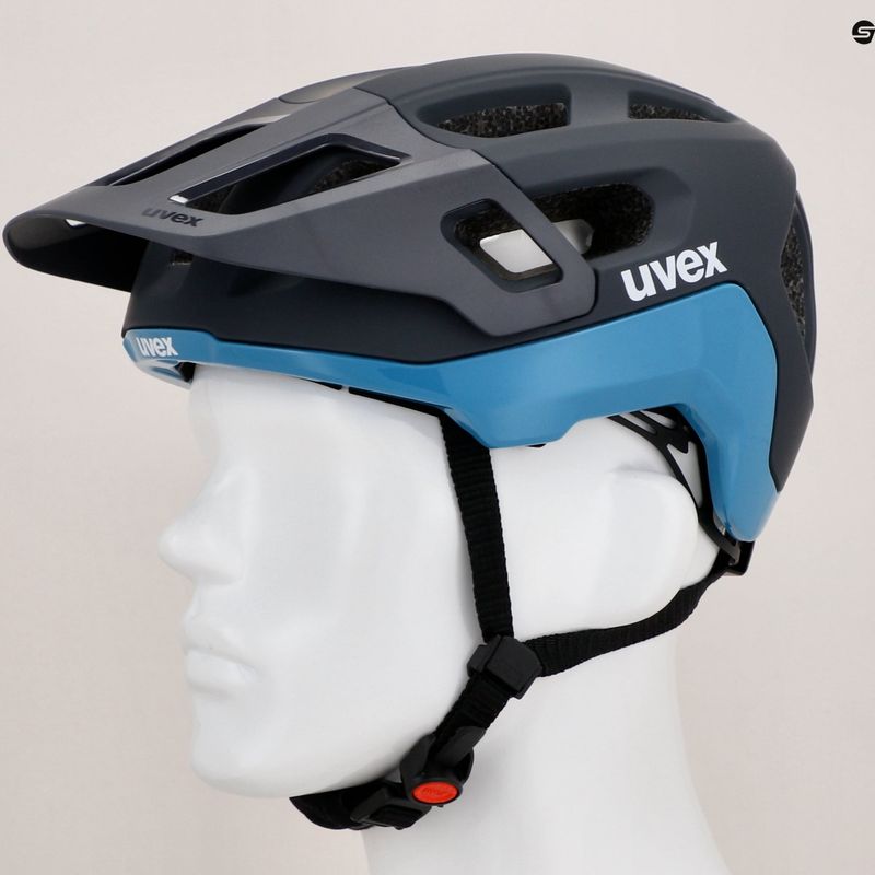 Kask rowerowy UVEX React deep space/azure matt 12