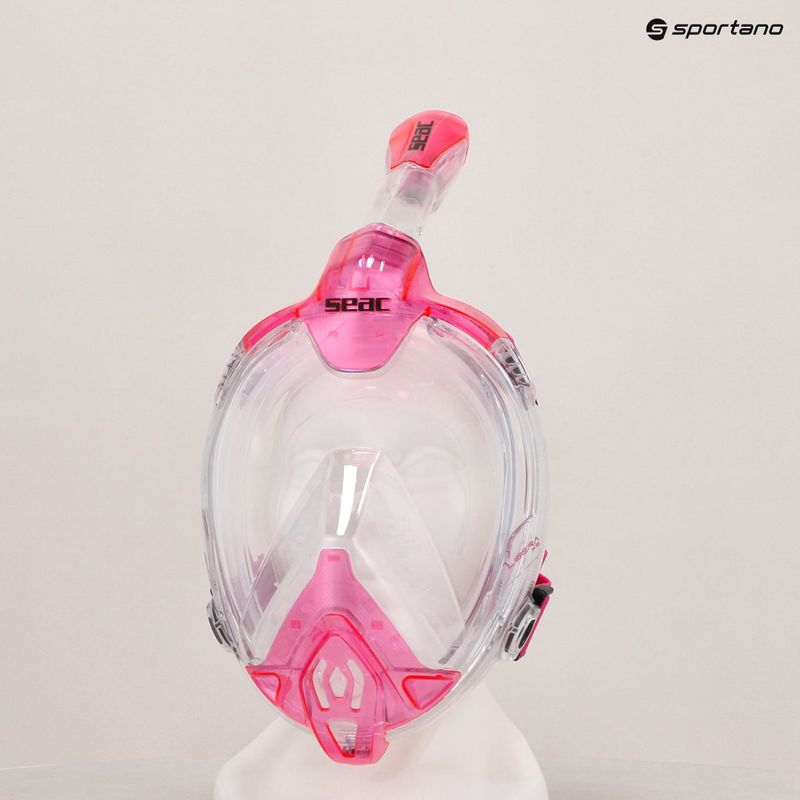 Maska pełnotwarzowa do snorkelingu SEAC Libera transparent/pink 7