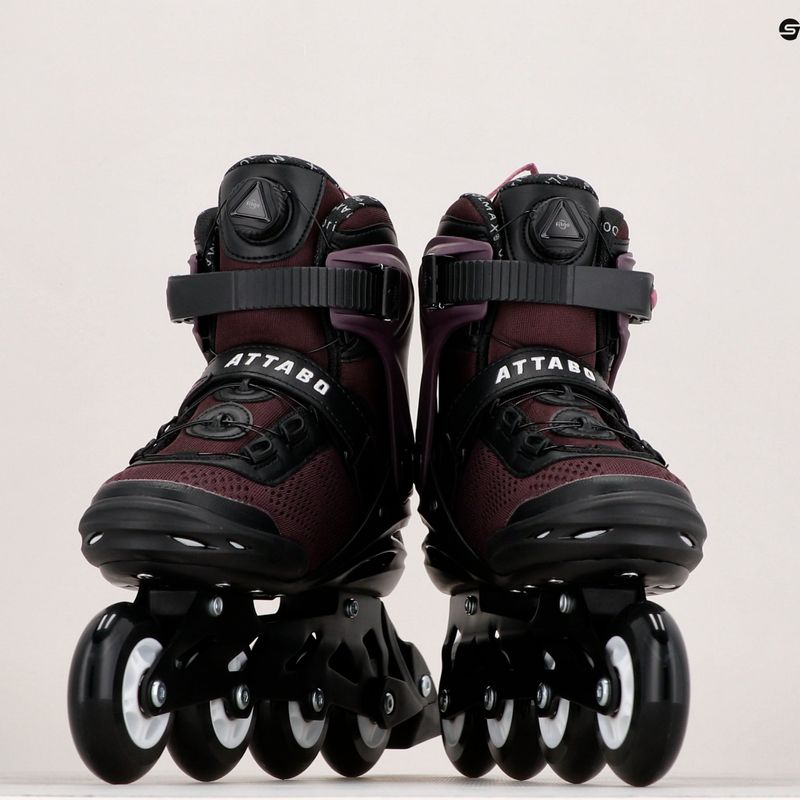 Rolki damskie ATTABO OneFoot Fitgo system fioletowe 17