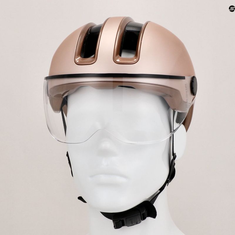 Kask rowerowy ABUS Hud-y Ace champagne gold 9