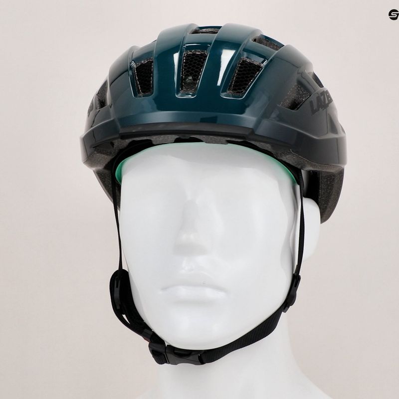 Kask rowerowy Lazer Codax KinetiCore + net dark green/black 8