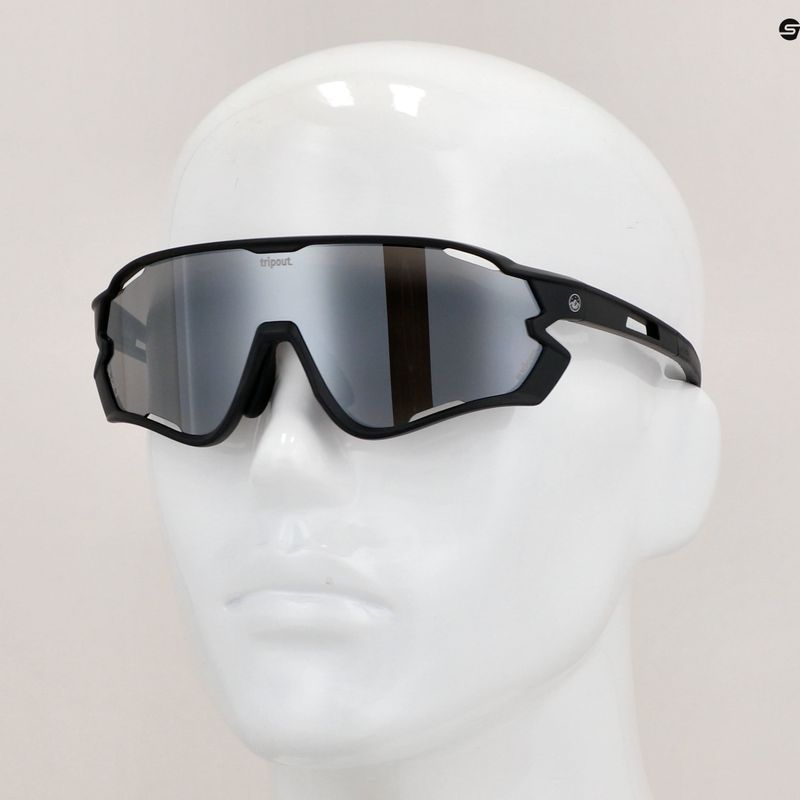 Okulary przeciwsłoneczne Tripout Force black/dark silver axiom 7