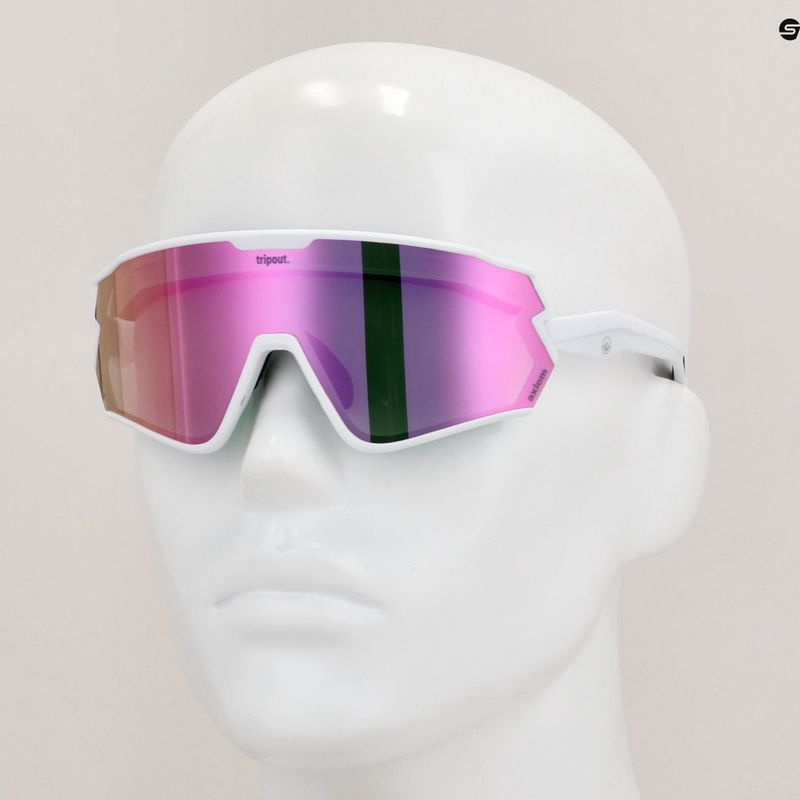 Okulary przeciwsłoneczne Tripout Infinity white/pinky axiom 7