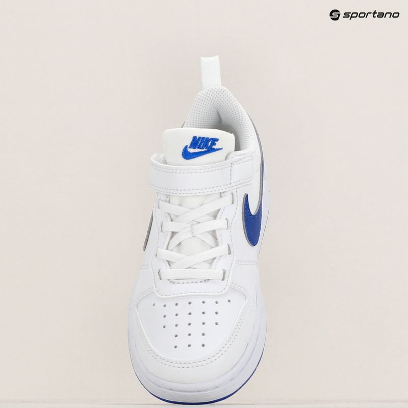 Buty dziecięce Nike Court Borough Low Recraft white/hyper royal 9