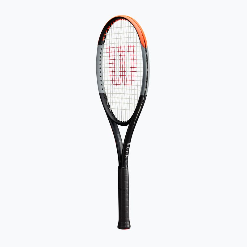 Rakieta tenisowa Wilson Burn 100 V4.0 black/grey/orange 9