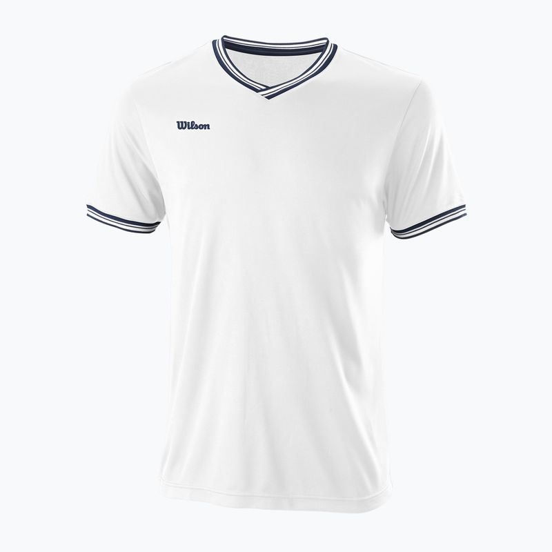 Koszulka tenisowa męska Wilson Team II High V-Neck white