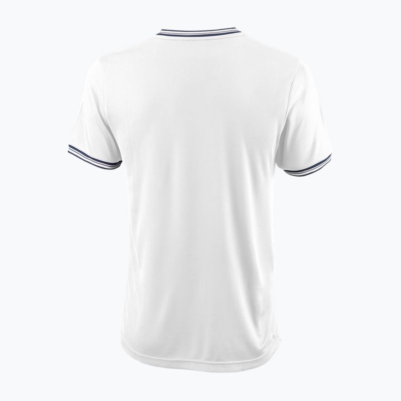 Koszulka tenisowa męska Wilson Team II High V-Neck white 2