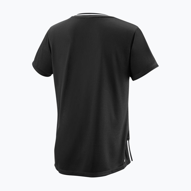 Koszulka tenisowa damska Wilson Team II V-Neck W black 2