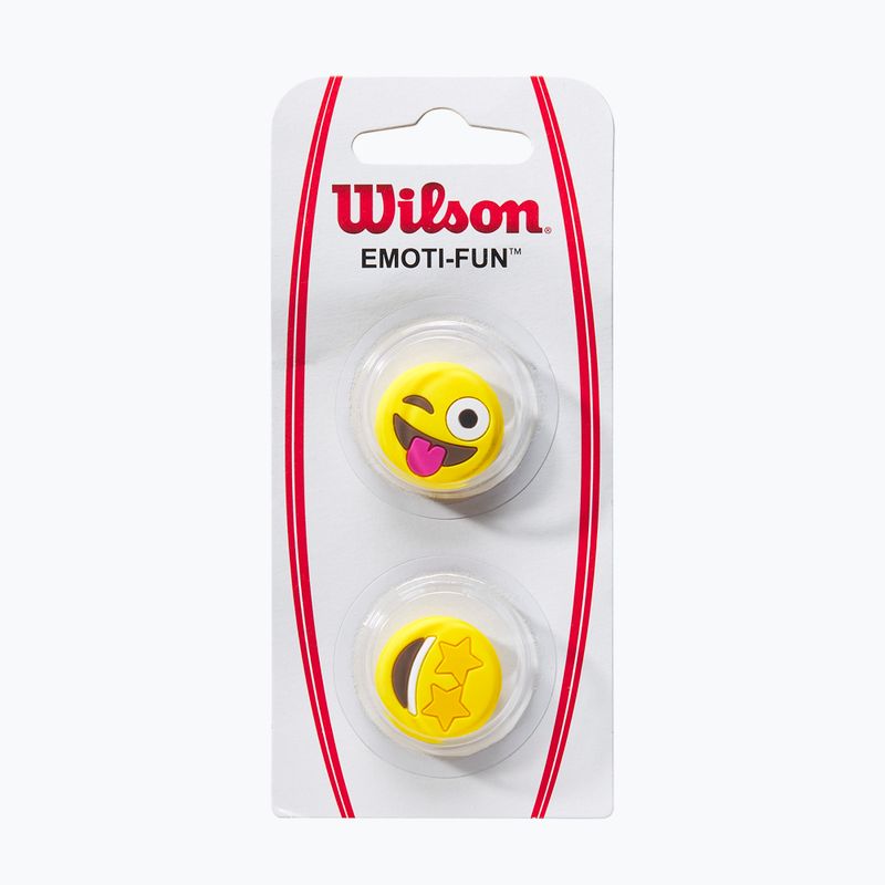 Tłumiki drgań Wilson Winking Tongue Out/Star Eyes 2 szt. yellow 3