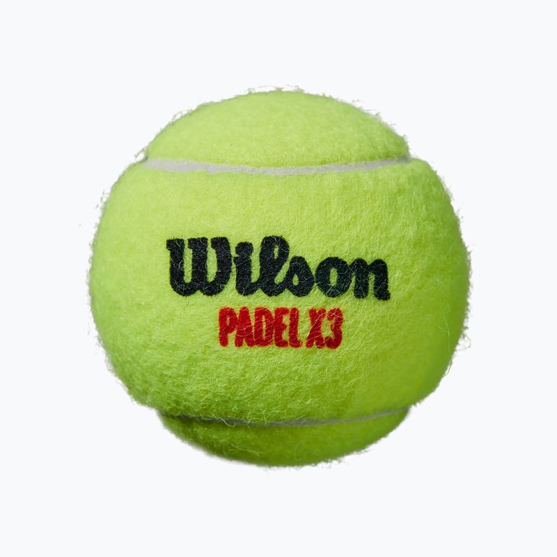 Piłki do padla Wilson Padel 3B 3 szt. yellow 2