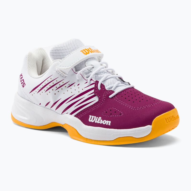 Buty do tenisa dziecięce Wilson Kaos K 2.0 Jr baton rouge/white/saffron
