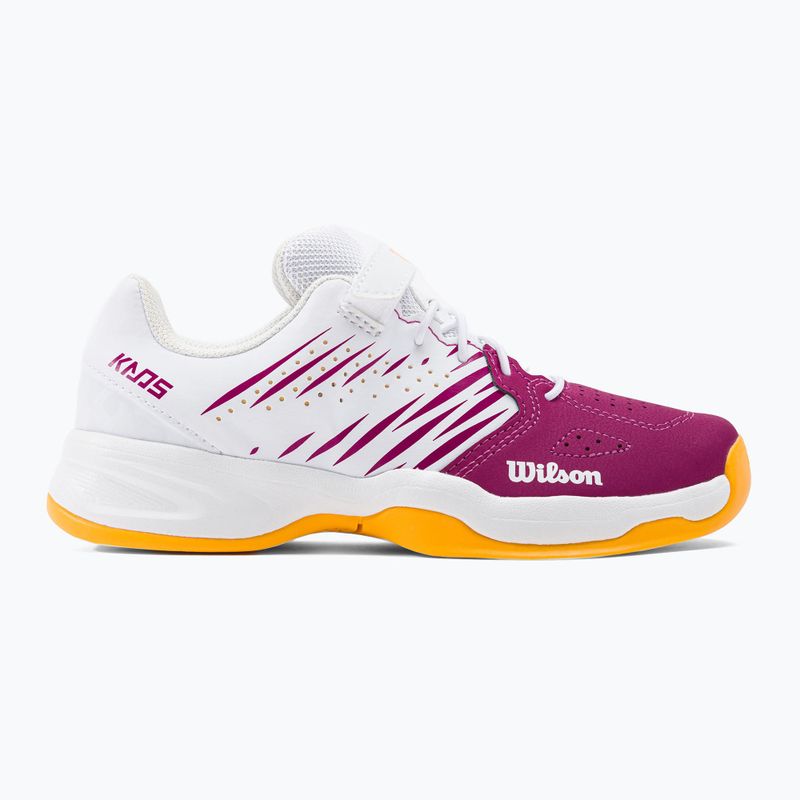 Buty do tenisa dziecięce Wilson Kaos K 2.0 Jr baton rouge/white/saffron 2