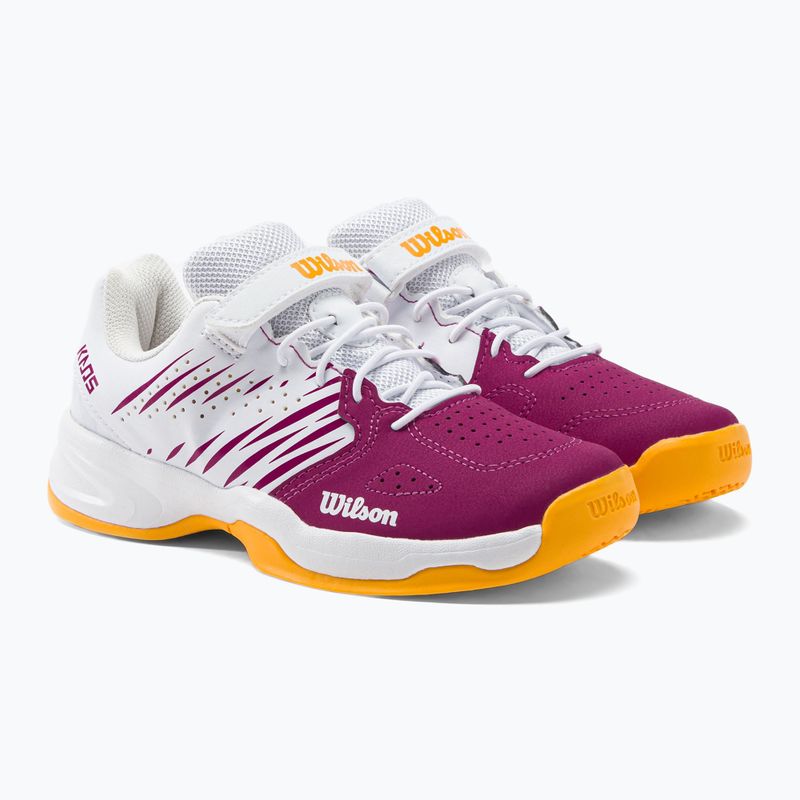 Buty do tenisa dziecięce Wilson Kaos K 2.0 Jr baton rouge/white/saffron 5
