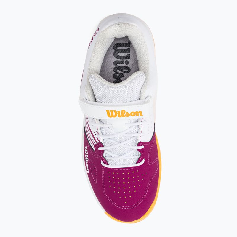 Buty do tenisa dziecięce Wilson Kaos K 2.0 Jr baton rouge/white/saffron 6