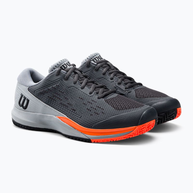 Buty do tenisa męskie Wilson Rush Pro Ace ebony/quarry/shocking orange 5