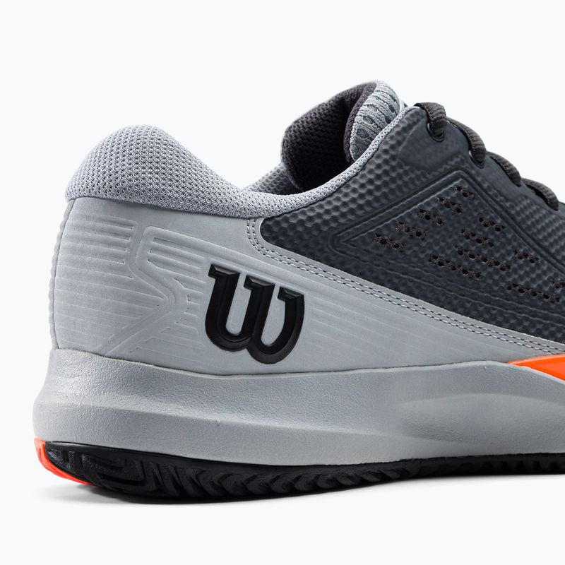 Buty do tenisa męskie Wilson Rush Pro Ace ebony/quarry/shocking orange 8
