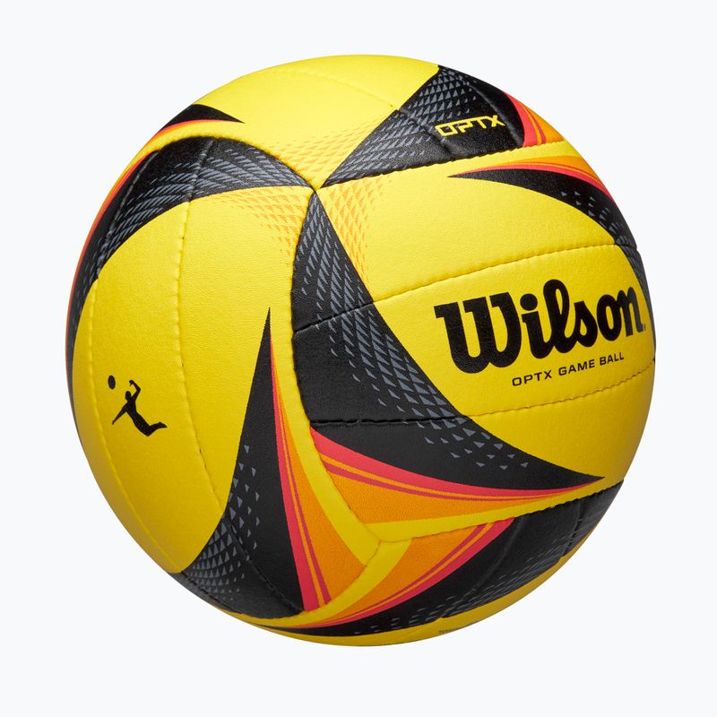 Piłka do siatkówki Wilson OPTX AVP VB Game black/yellow rozmiar 5 2