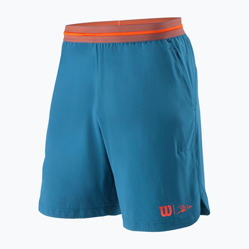 Spodenki tenisowe męskie Wilson Bela Power 8 Short II blue coral