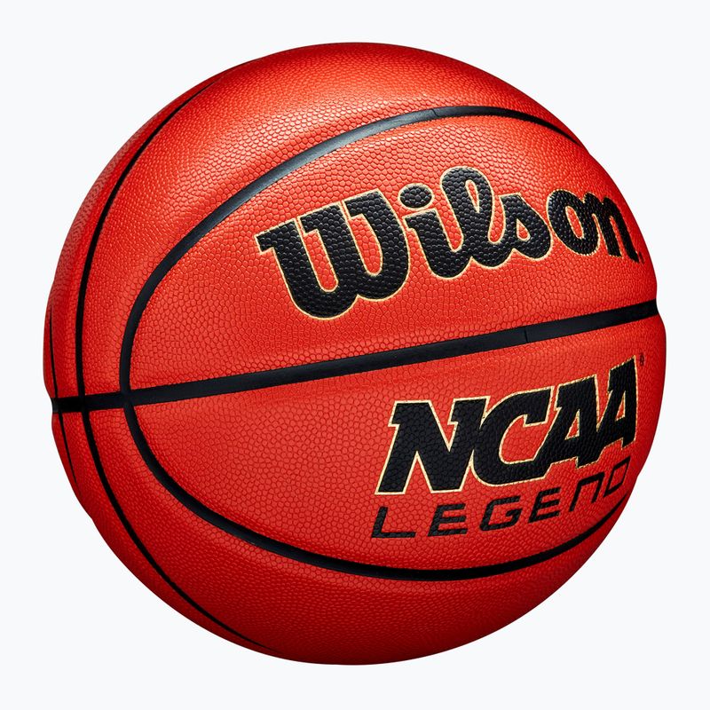 Piłka do koszykówki Wilson NCAA Legend orange/black rozmiar 6 2