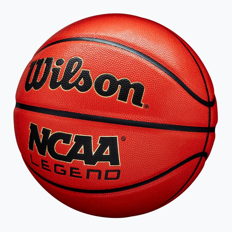 Piłka do koszykówki Wilson NCAA Legend orange/black rozmiar 5 4