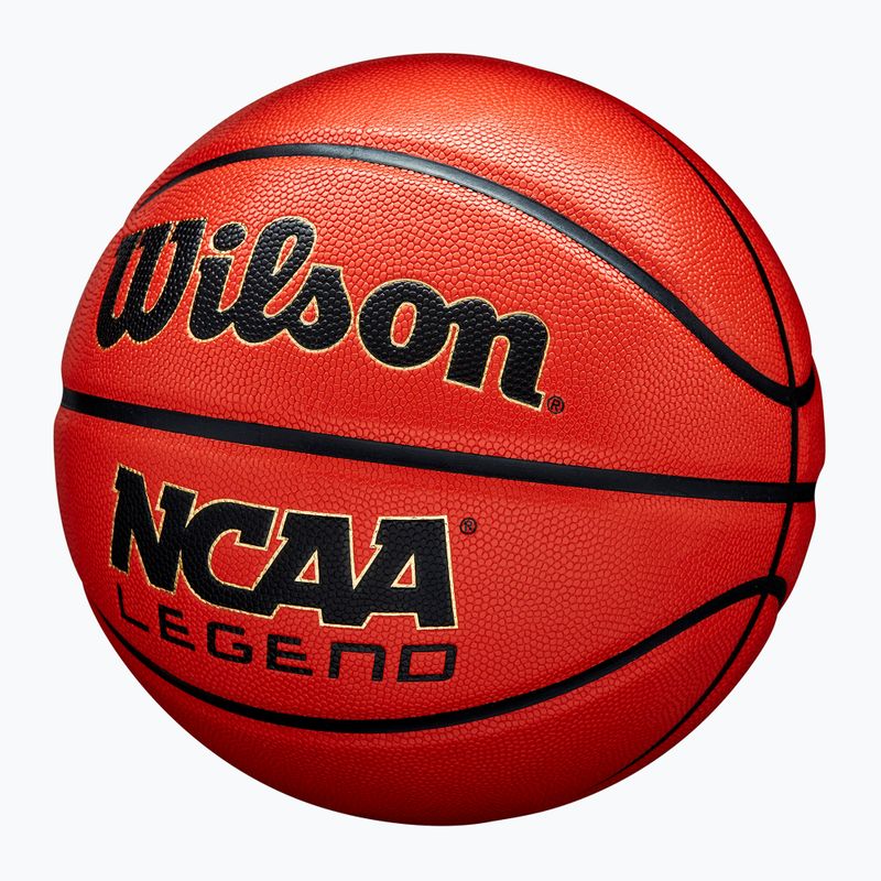 Piłka do koszykówki Wilson NCAA Legend orange/black rozmiar 7 3