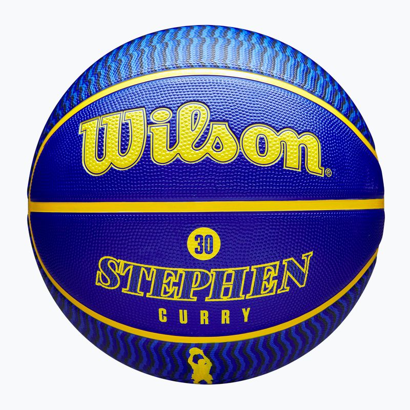 Piłka do koszykówki Wilson NBA Player Icon Outdoor Curry blue rozmiar 7