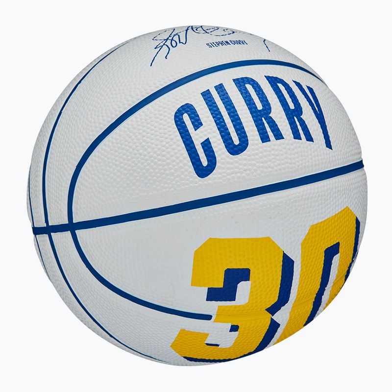 Piłka do koszykówki dziecięca Wilson NBA Player Icon Mini Curry white rozmiar 3 2
