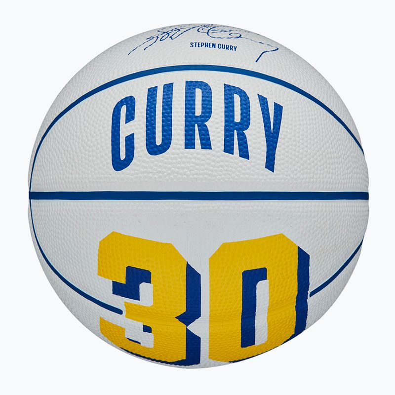 Piłka do koszykówki dziecięca Wilson NBA Player Icon Mini Curry white rozmiar 3 3