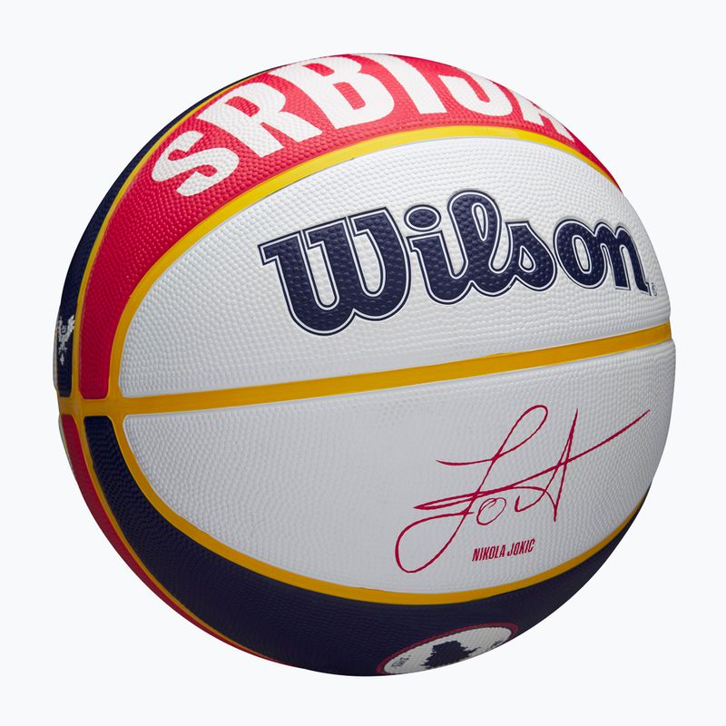 Piłka do koszykówki Wilson NBA Player Local Jokic blue rozmiar 7 2