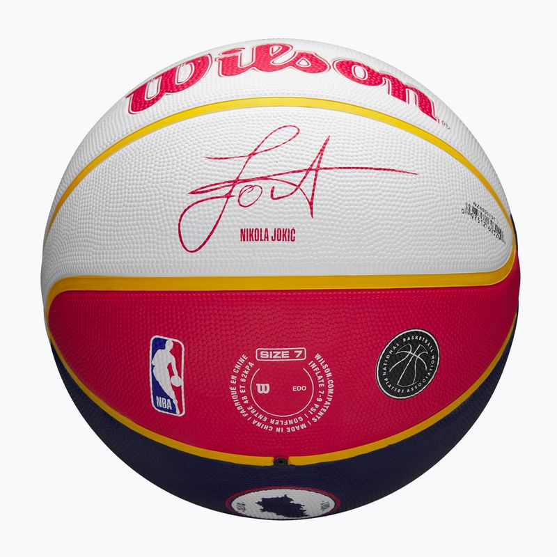 Piłka do koszykówki Wilson NBA Player Local Jokic blue rozmiar 7 5
