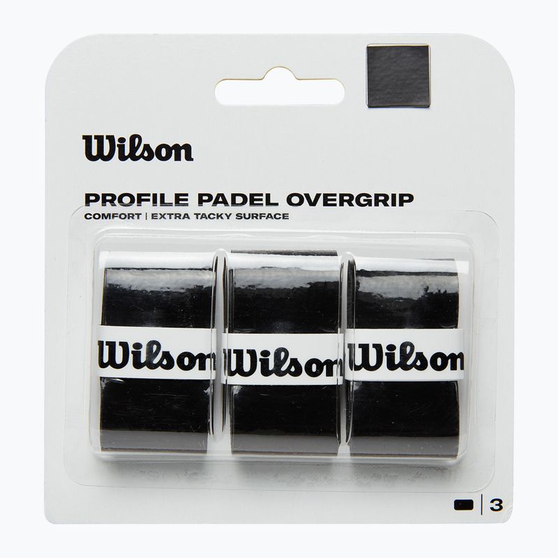 Owijki do rakiet do padla Wilson Profile Overgrip Padel 3 szt. black 2