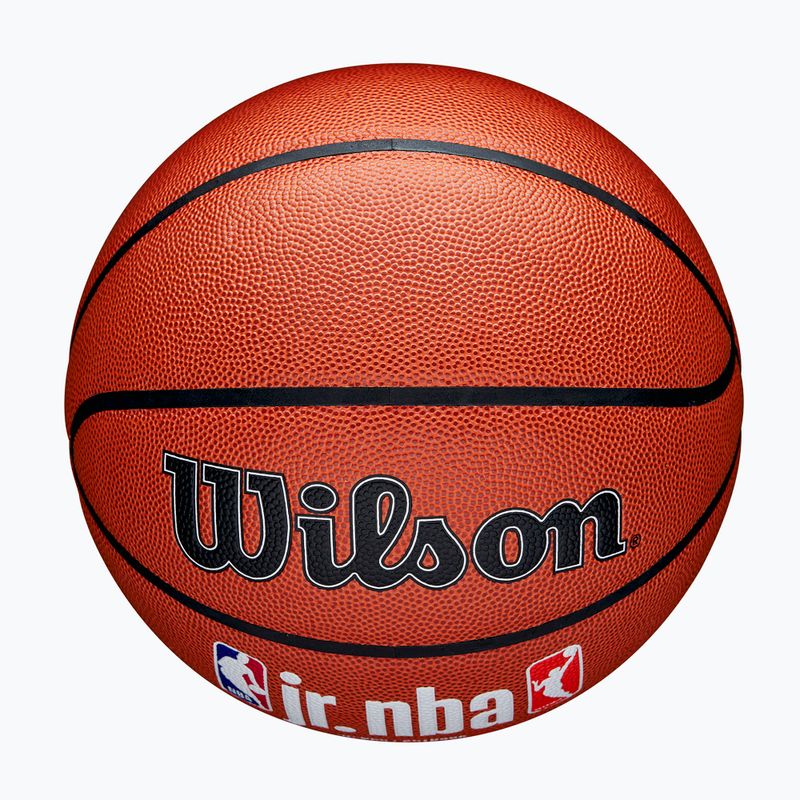Piłka do koszykówki dziecięca Wilson NBA JR Fam Logo Indoor Outdoor brown rozmiar 5 4