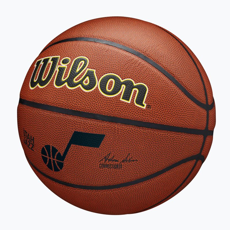 Piłka do koszykówki Wilson NBA Team Alliance Utah Jazz brown rozmiar 7 3