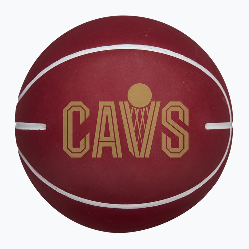 Piłka Super Mini Wilson NBA Team Dribbler Cleveland Cavaliers brown 2