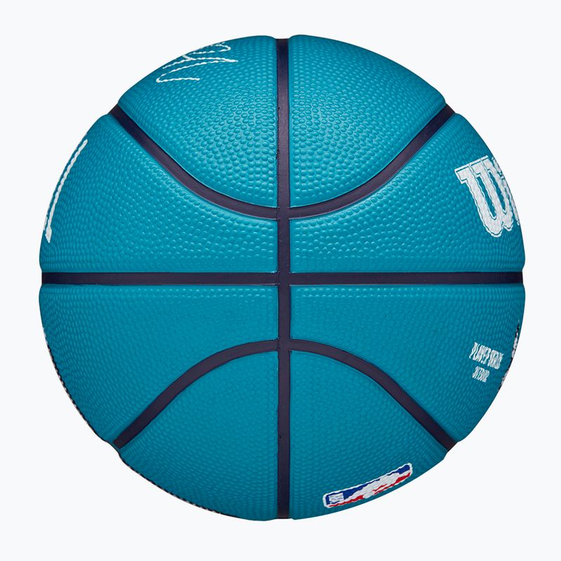 Piłka do koszykówki dziecięca Wilson NBA Player Icon Mini Lamelo blue rozmiar 3 5