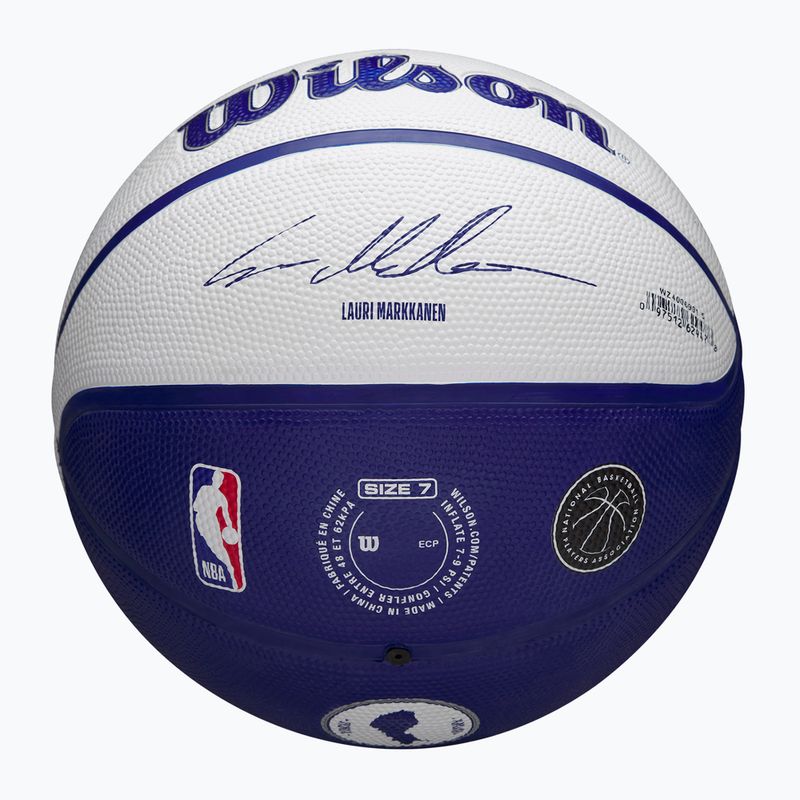 Piłka do koszykówki dziecięca Wilson NBA Player Local Markkanen blue rozmiar 5 5