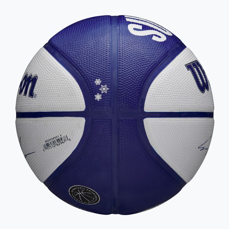Piłka do koszykówki dziecięca Wilson NBA Player Local Markkanen blue rozmiar 5 6