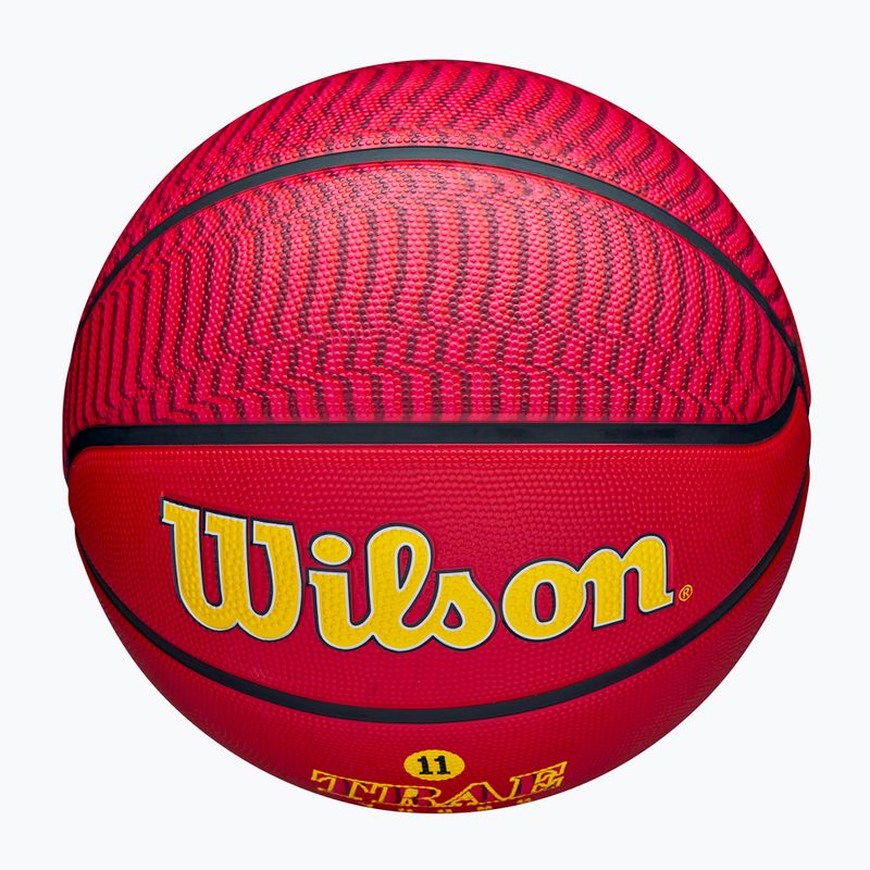 Piłka do koszykówki Wilson NBA Player Icon Outdoor Trae red rozmiar 7 5