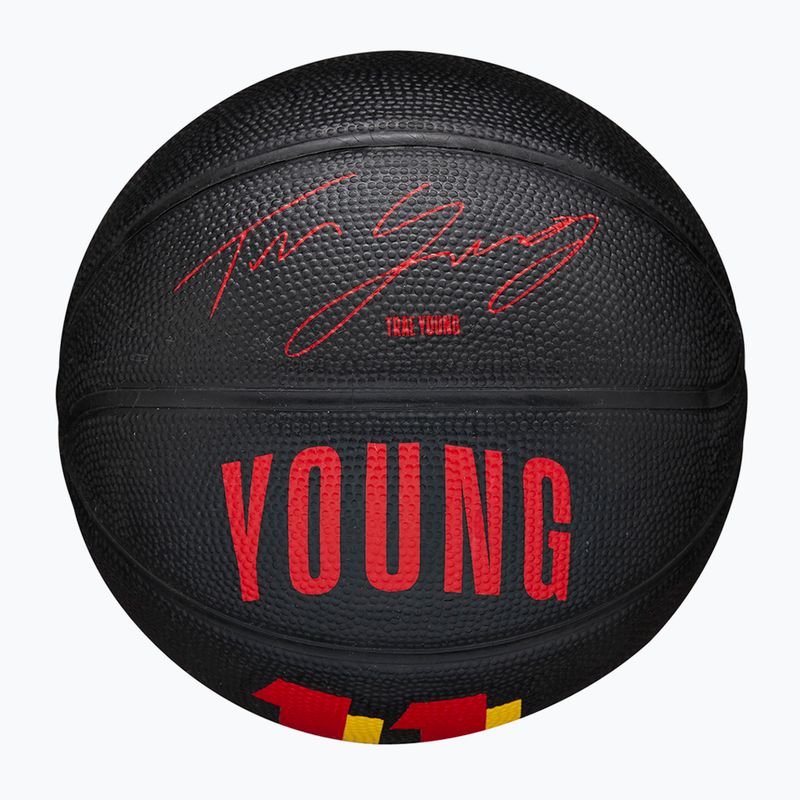 Piłka do koszykówki dziecięca Wilson NBA Player Icon Mini Trae black rozmiar 3