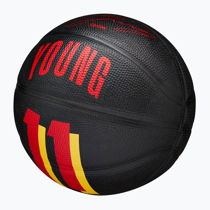 Piłka do koszykówki dziecięca Wilson NBA Player Icon Mini Trae black rozmiar 3 4