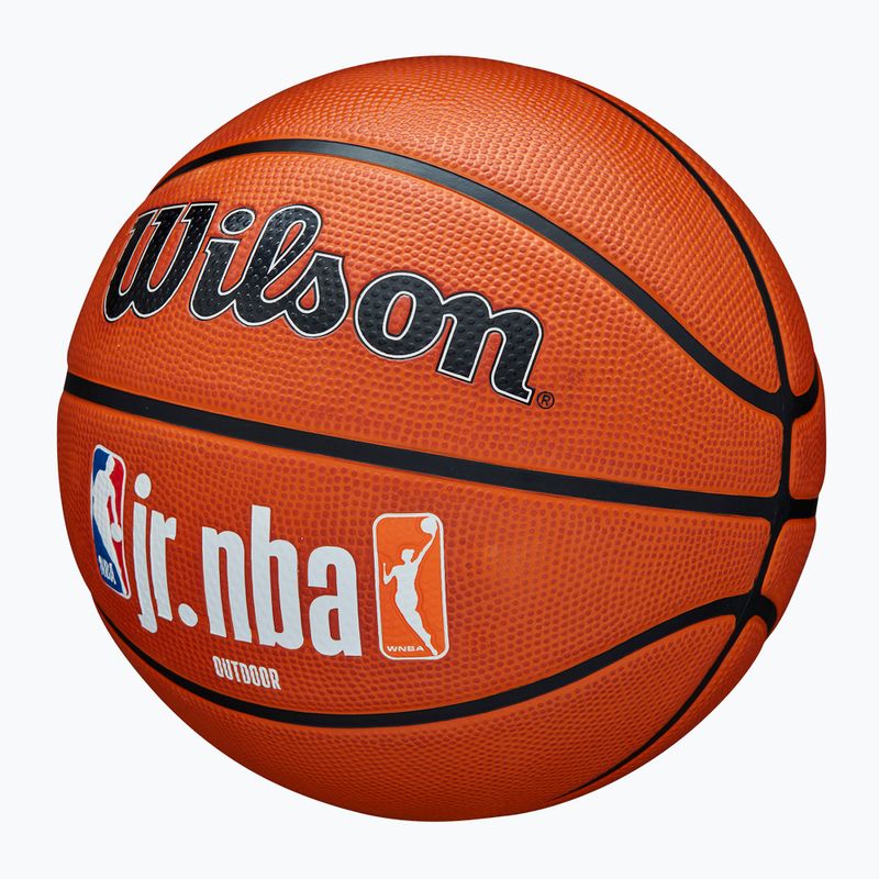 Piłka do koszykówki dziecięca Wilson NBA JR Fam Logo Authentic Outdoor brown rozmiar 5 3